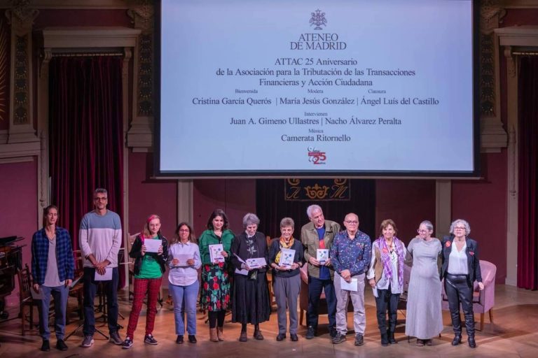 ATTAC España celebra su 25º aniversario con un llamamiento a reforzar la justicia fiscal y social
