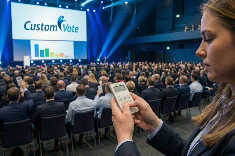Votación electrónica en tiempo real, la solución de Custom Vote para juntas, congresos y asambleas